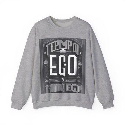 boostlete-mile-by-mile-type-tempo-over-ego-banner-modern-0093 — Unisex Heavy Blend Crewneck Sweatshirt (Gildan)