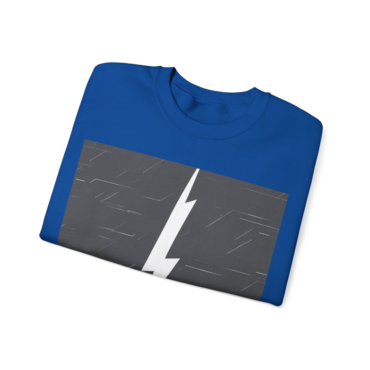 boostlete-am-crew-icon-lightning-glitch-vector-0590 — Unisex Heavy Blend Crewneck (G18000)