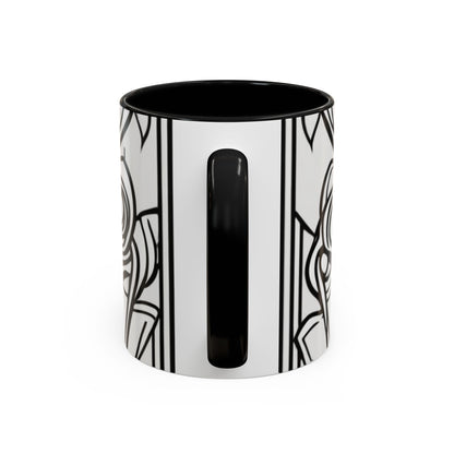 boostlete-boost-mode-icon-crown-offset-line-art-0190 — Accent Mug 11oz/15oz