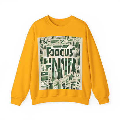 boostlete-boost-mode-type-focus-finish-banner-modern-0113 — Unisex Heavy Blend Crewneck Sweatshirt (Gildan)