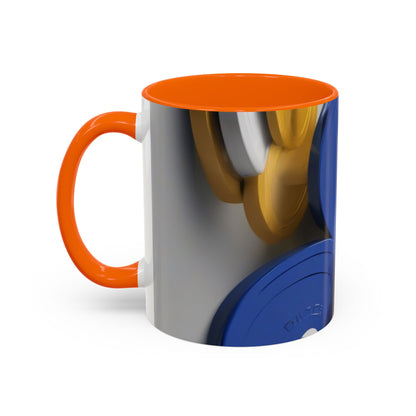 boostlete-field-day-icon-barbell-offset-geometric-0150 — Accent Mug 11oz/15oz