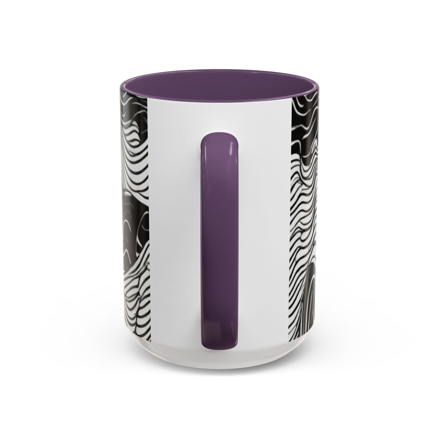 boostlete-field-day-pattern-topographic-line-art-0239 — Accent Mug 11oz/15oz