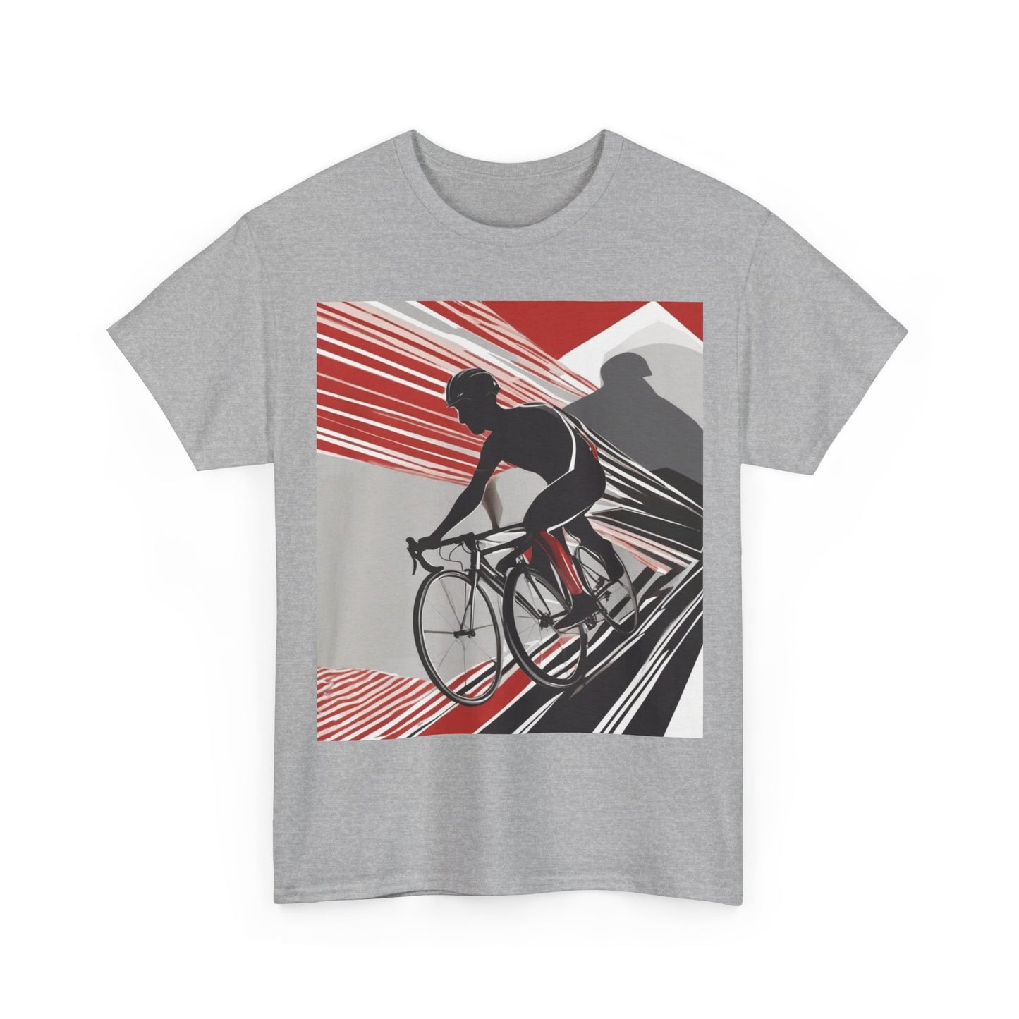 boostlete-boost-mode-scene-cyclist-speed-geometric-0208 — Unisex Heavy Cotton Tee (Gildan 5000)