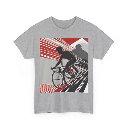 boostlete-boost-mode-scene-cyclist-speed-geometric-0208 — Unisex Heavy Cotton Tee (Gildan 5000)