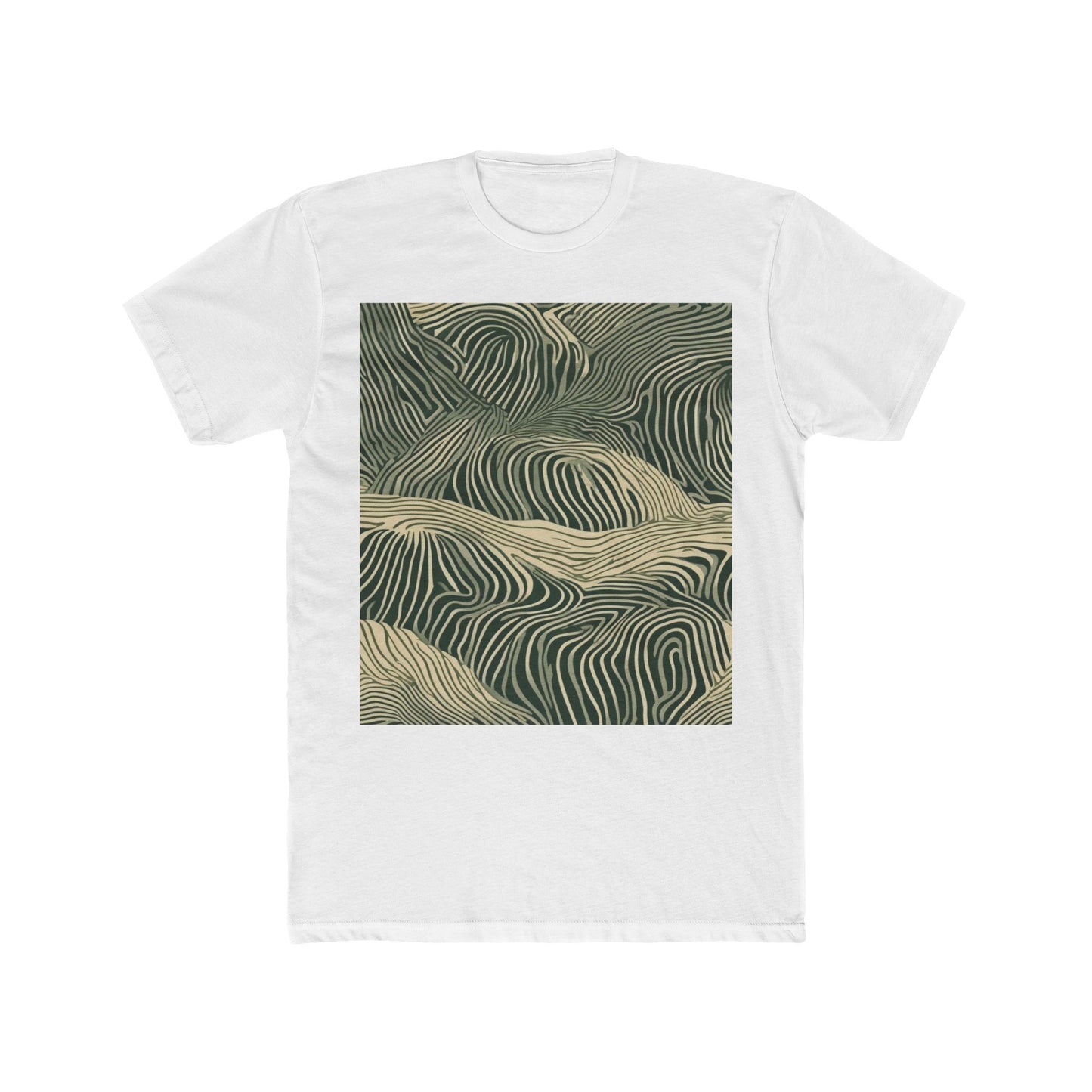 boostlete-rise-grind-pattern-topographic-modern-0403 — Unisex Cotton Crew Tee (NL 3600)