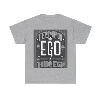 boostlete-mile-by-mile-type-tempo-over-ego-banner-modern-0093 — Unisex Heavy Cotton Tee (Gildan 5000)