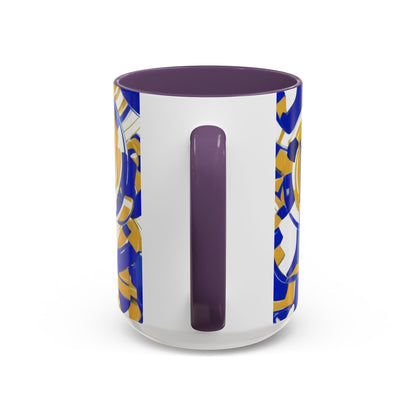 boostlete-field-day-icon-barbell-grainy-line-art-0906 — Accent Mug 11/15oz