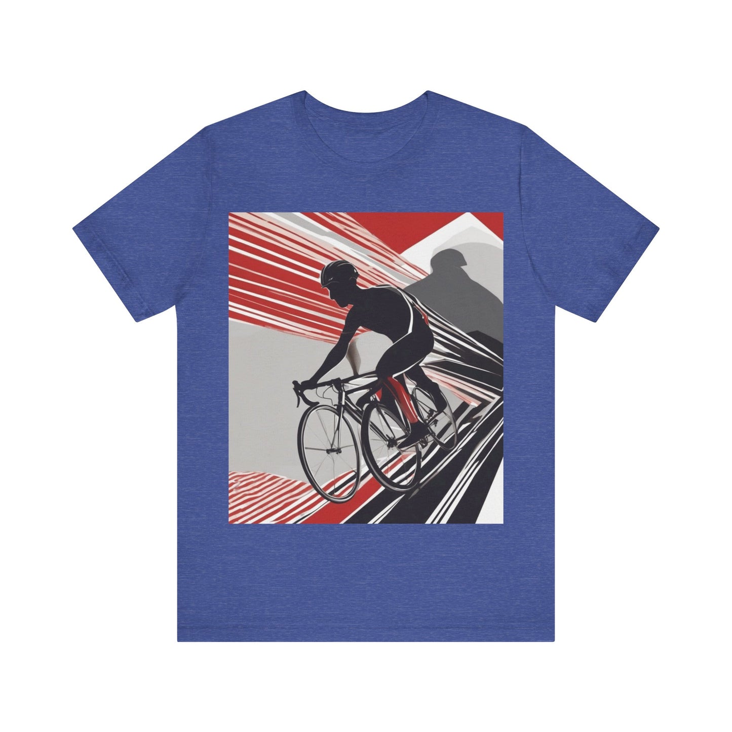 boostlete-boost-mode-scene-cyclist-speed-geometric-0208 — Unisex Jersey Short Sleeve (B+C 3001)