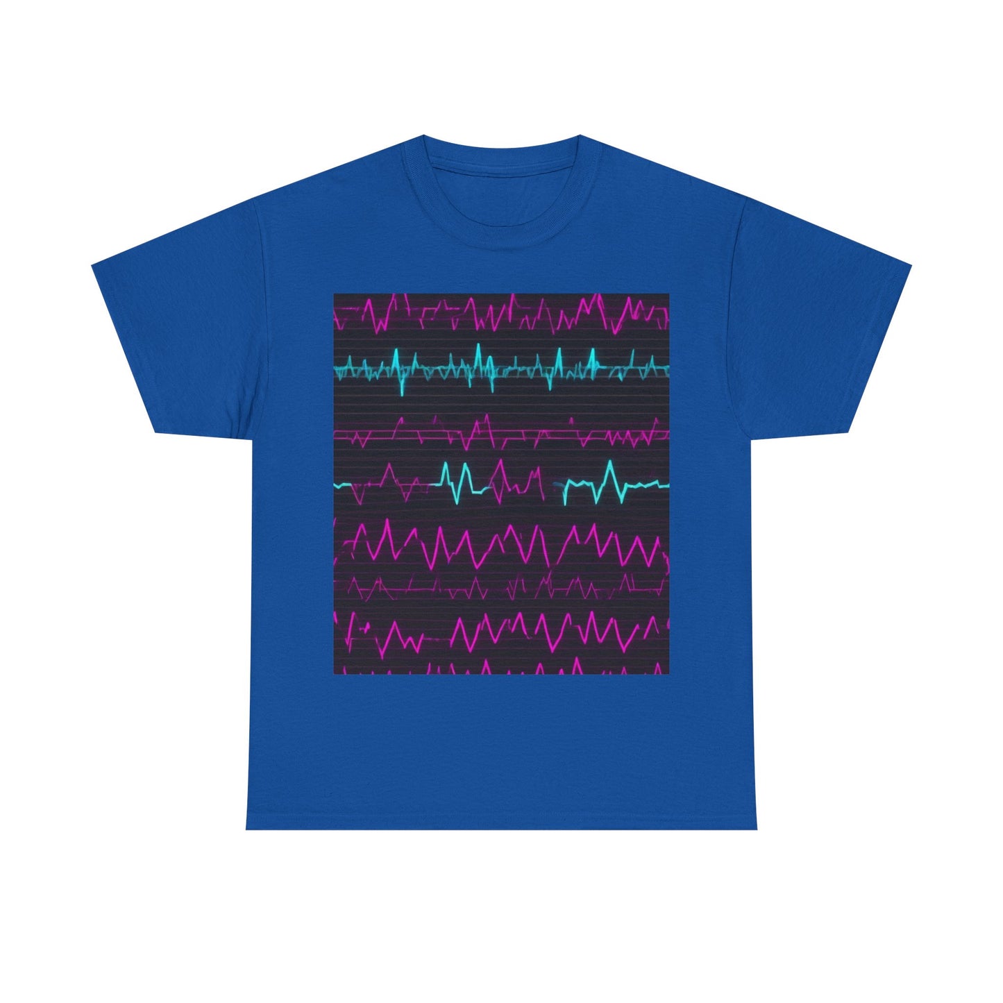 boostlete-boost-mode-pattern-ekg-modern-0111 — Unisex Heavy Cotton Tee (Gildan 5000)