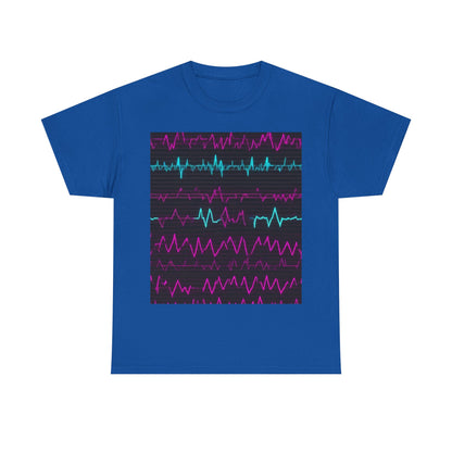 boostlete-boost-mode-pattern-ekg-modern-0111 — Unisex Heavy Cotton Tee (Gildan 5000)