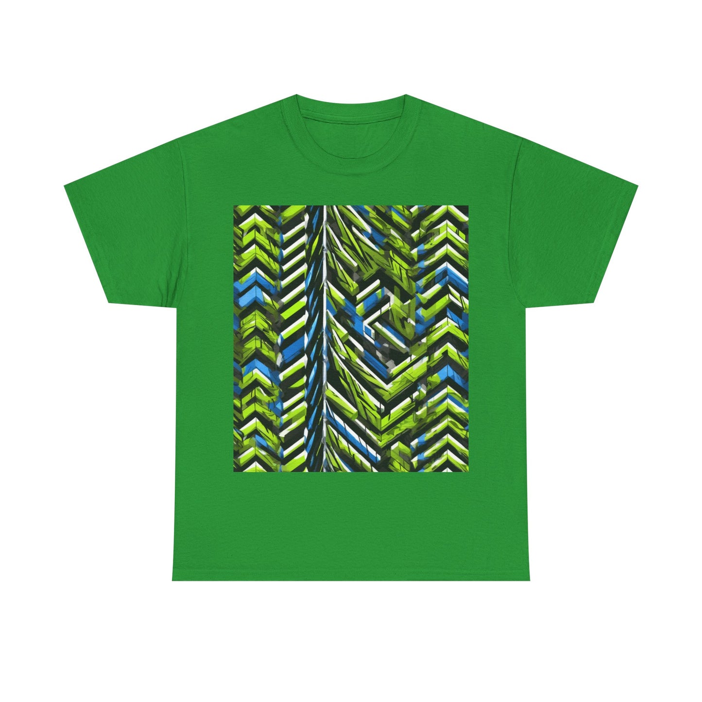 boostlete-rise-grind-pattern-chevron-isometric-0195 — Unisex Heavy Cotton Tee (Gildan 5000)