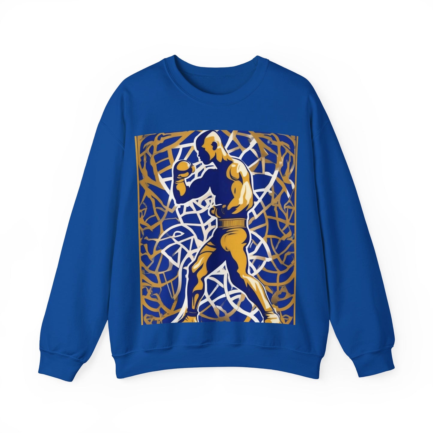 boostlete-field-day-scene-boxer-offset-paper-0776 — Unisex Heavy Blend Crewneck (G18000)