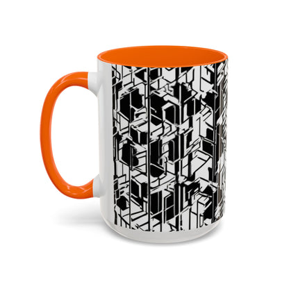 boostlete-field-day-pattern-micro-blueprint-0927 — Accent Mug 11/15oz