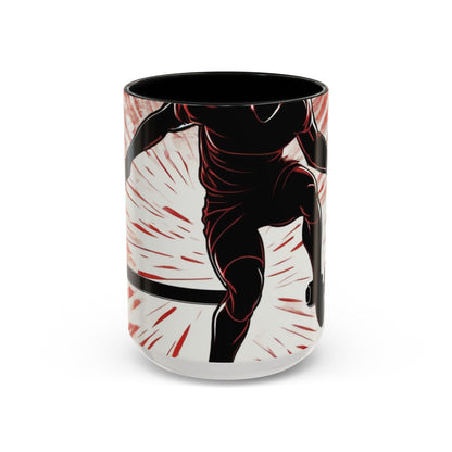boostlete-recovery-progress-scene-hurdler-halftone-engraved-0212 — Accent Mug 11oz/15oz