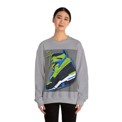 boostlete-quiet-power-icon-sneaker-duotone-paper-0066 — Unisex Heavy Blend Crewneck Sweatshirt (Gildan)