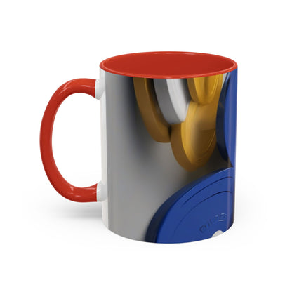 boostlete-field-day-icon-barbell-offset-geometric-0150 — Accent Mug 11oz/15oz