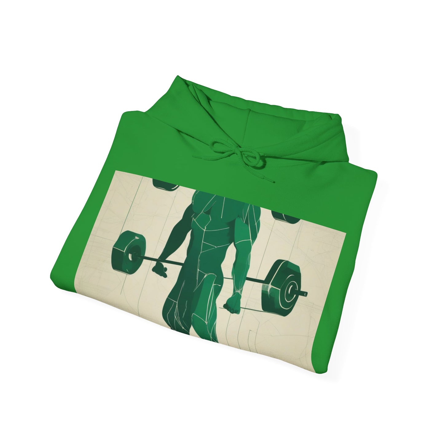 boostlete-boost-mode-scene-deadlift-glitch-blueprint-0044 — Unisex Heavy Blend Hooded Sweatshirt (Gildan)