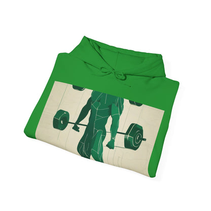 boostlete-boost-mode-scene-deadlift-glitch-blueprint-0044 — Unisex Heavy Blend Hooded Sweatshirt (Gildan)