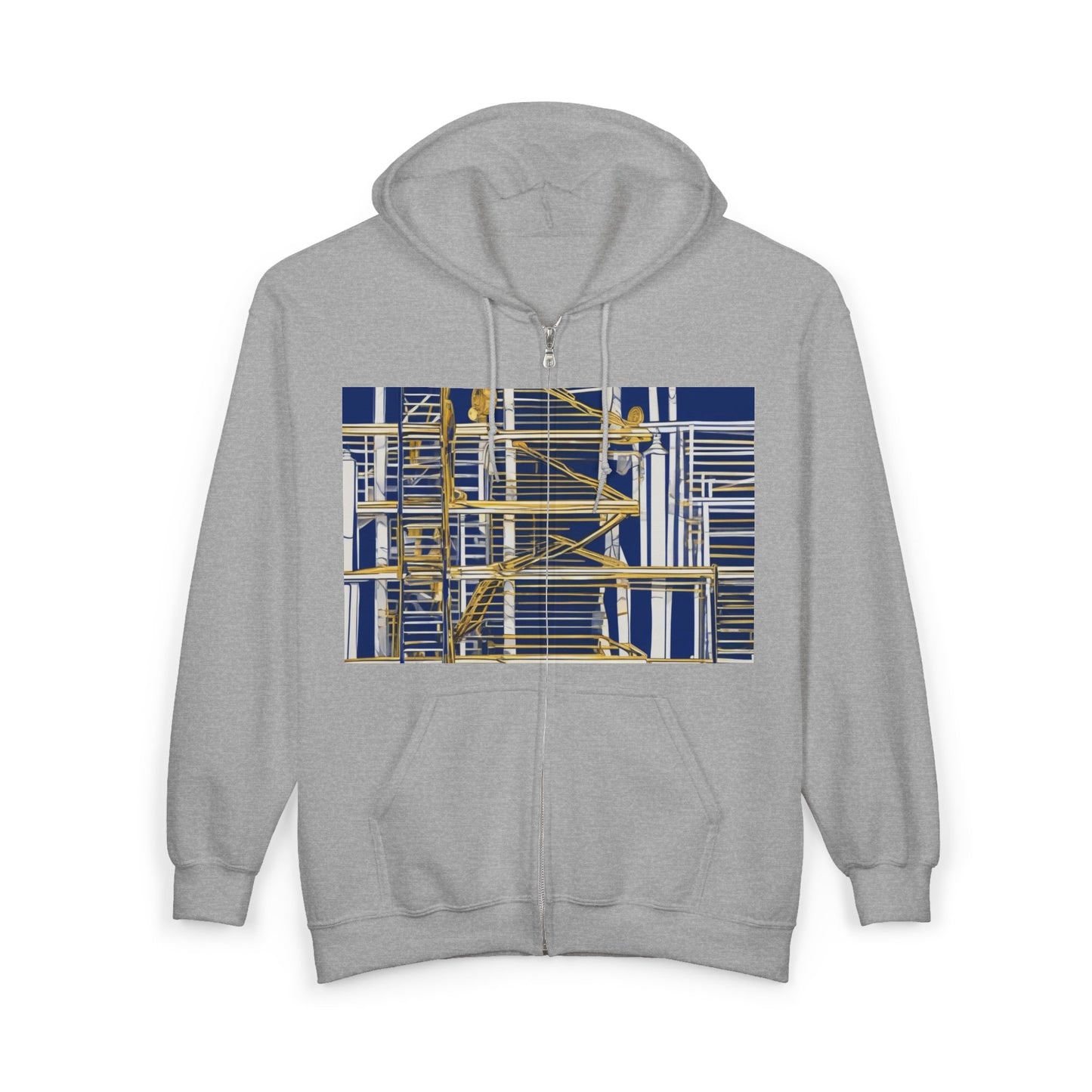 boostlete-rise-grind-icon-ladder-high-engraved-0238 — Unisex Heavy Blend Full-Zip Hooded Sweatshirt