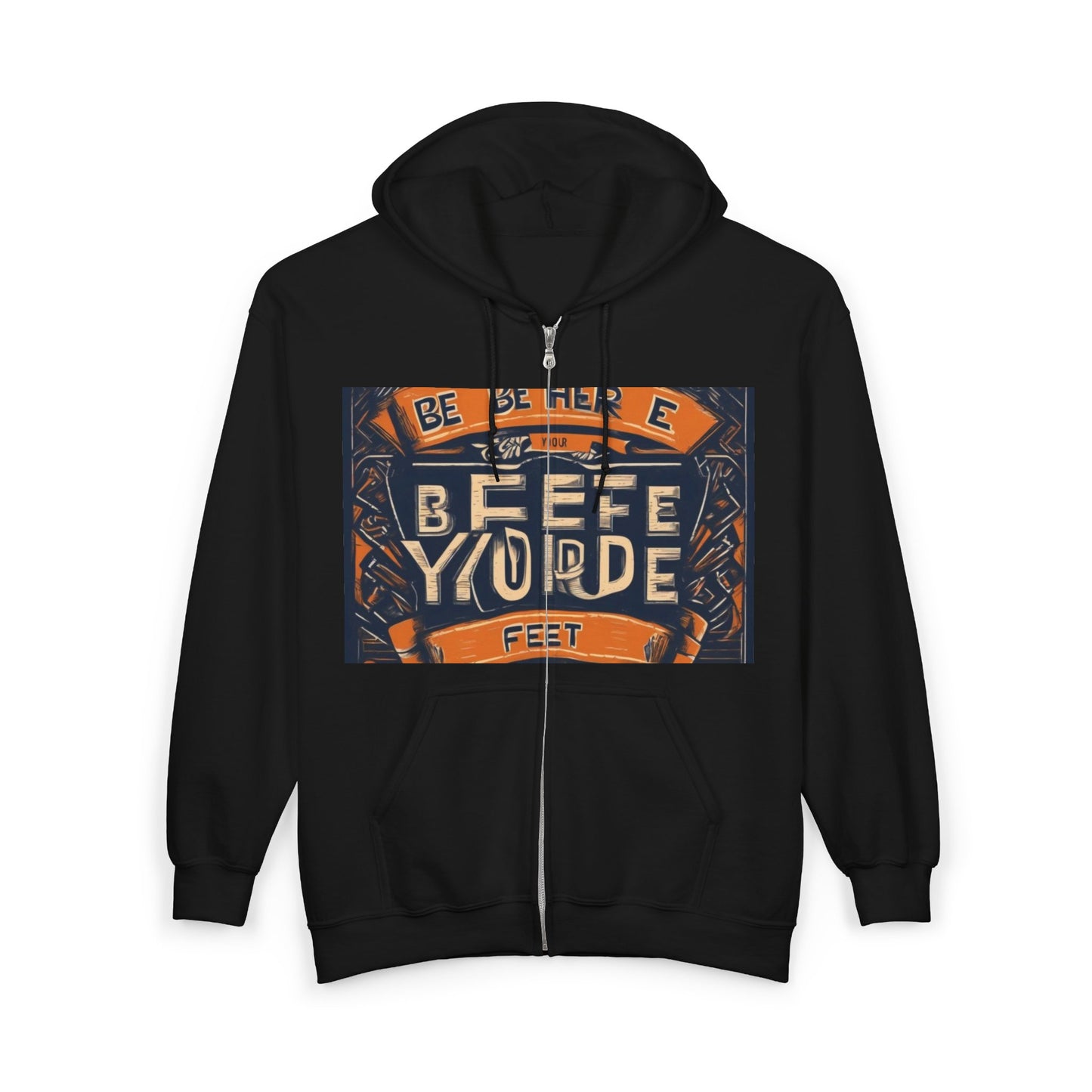 boostlete-field-day-type-be-where-your-feet-are-banner-engraved-0029 — Unisex Heavy Blend Full-Zip Hooded Sweatshirt