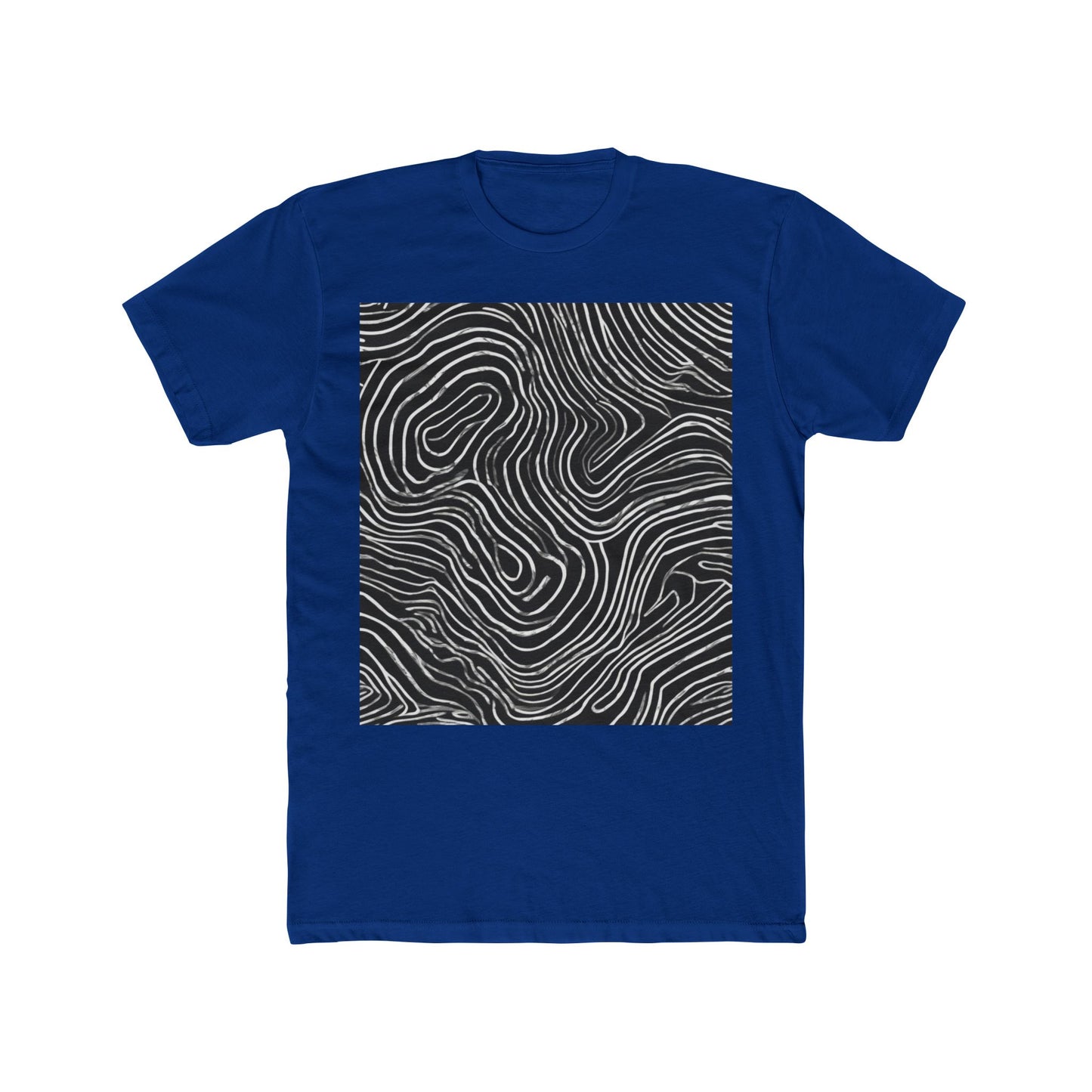 boostlete-field-day-pattern-topographic-badge-0307 — Unisex Cotton Crew Tee (NL 3600)