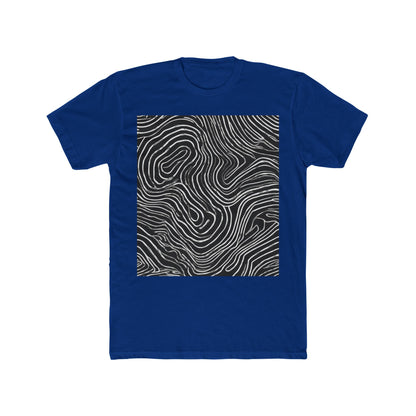 boostlete-field-day-pattern-topographic-badge-0307 — Unisex Cotton Crew Tee (NL 3600)