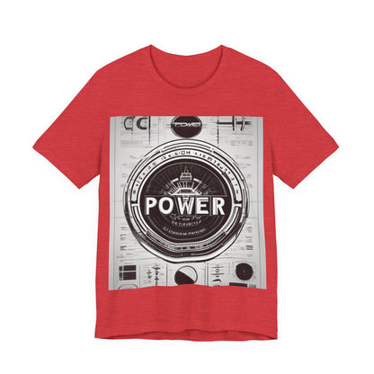 boostlete-boost-mode-type-power-in-quiet-badge-blueprint-0245 — Unisex Jersey Short Sleeve (B+C 3001)