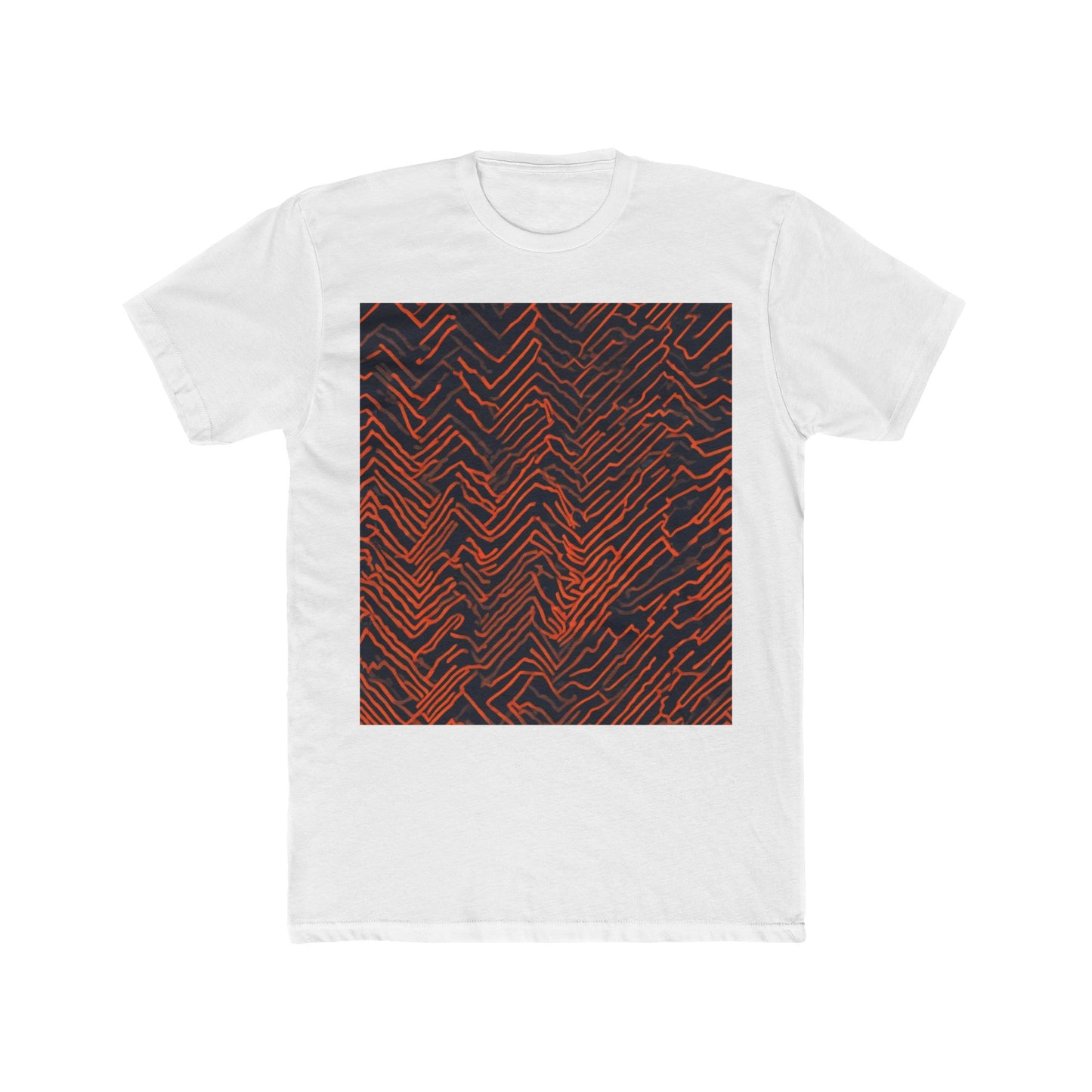 boostlete-field-day-pattern-ekg-modern-0087 — Unisex Cotton Crew Tee (NL 3600)