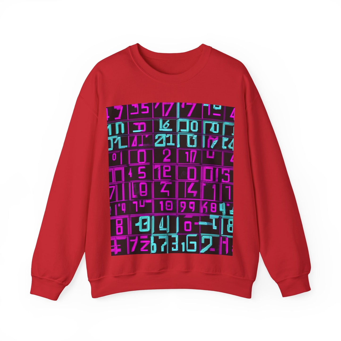 boostlete-iron-intent-pattern-plate-number-retro-0227 — Unisex Heavy Blend Crewneck Sweatshirt (Gildan)