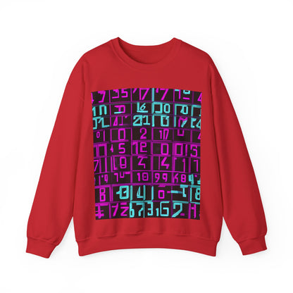 boostlete-iron-intent-pattern-plate-number-retro-0227 — Unisex Heavy Blend Crewneck Sweatshirt (Gildan)