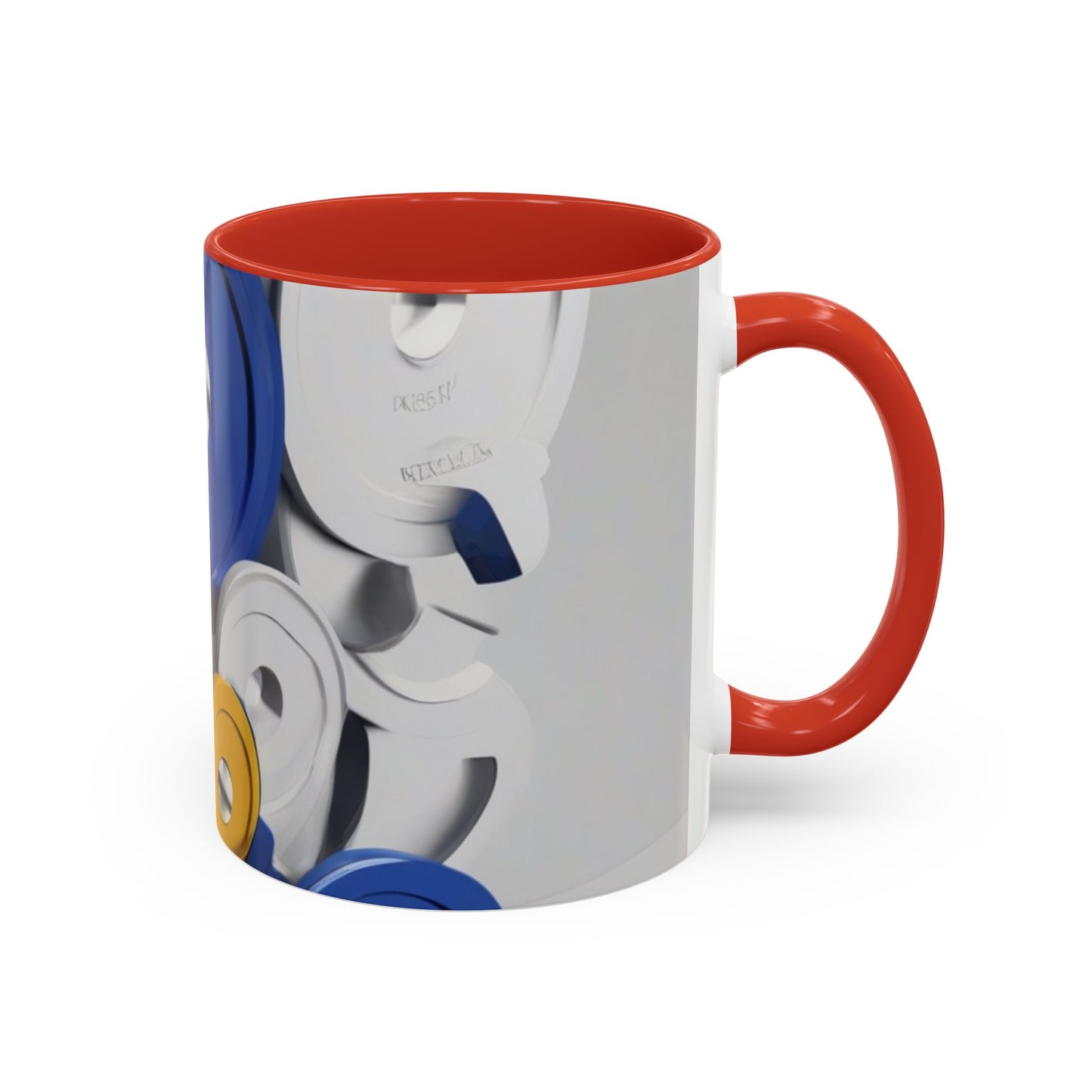 boostlete-field-day-icon-barbell-offset-geometric-0150 — Accent Mug 11oz/15oz