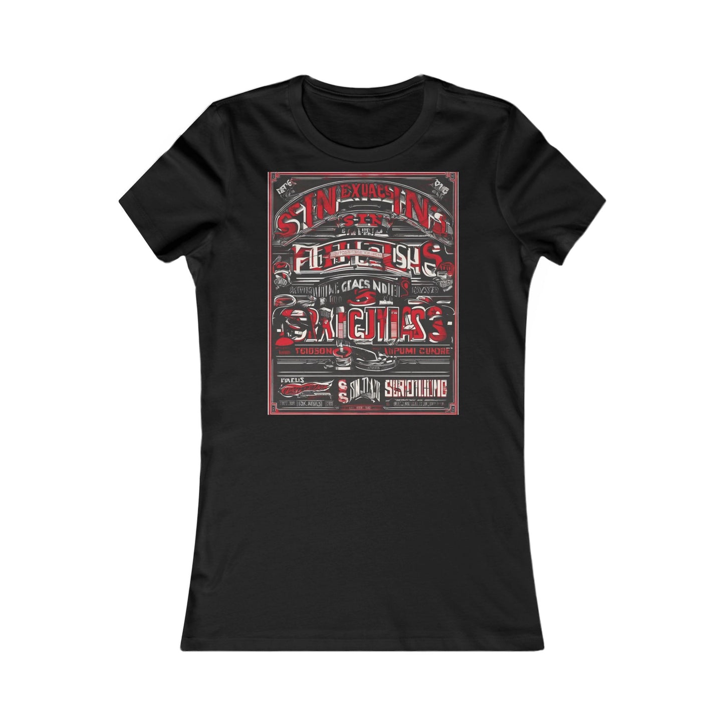 boostlete-iron-intent-type-sin-excusas-arc-retro-0157 — Women's Favorite Tee (B+C 6004)