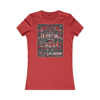 boostlete-iron-intent-type-sin-excusas-arc-retro-0157 — Women's Favorite Tee (B+C 6004)