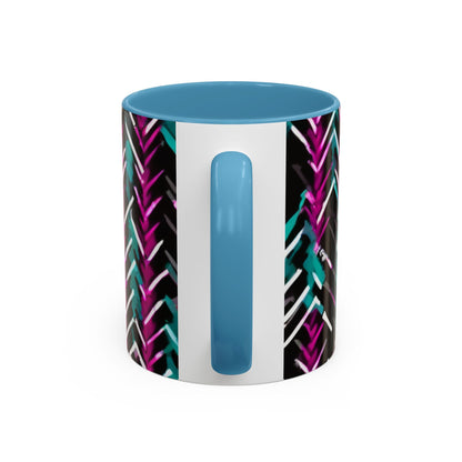 boostlete-recovery-progress-pattern-chevron-retro-0243 — Accent Mug 11/15oz
