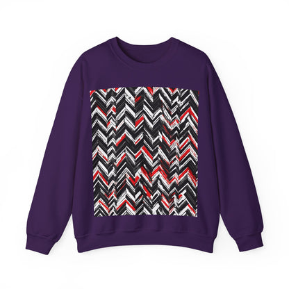 boostlete-am-crew-pattern-chevron-geometric-0659 — Unisex Heavy Blend Crewneck (G18000)