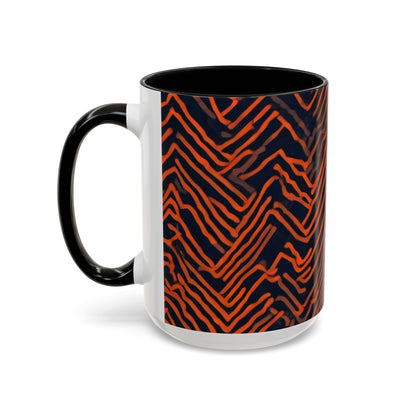 boostlete-field-day-pattern-ekg-modern-0087 — Accent Mug 11oz/15oz