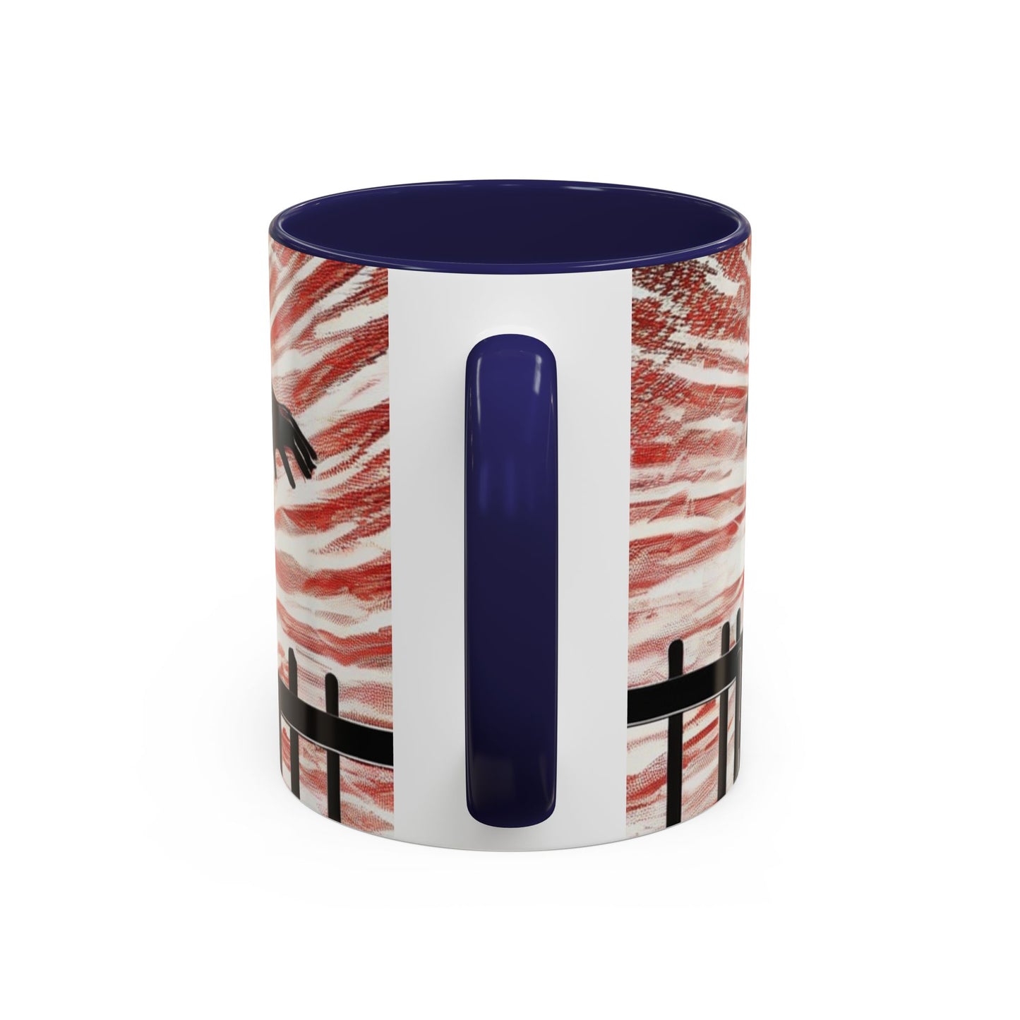 boostlete-recovery-progress-scene-hurdler-halftone-engraved-0212 — Accent Mug 11oz/15oz