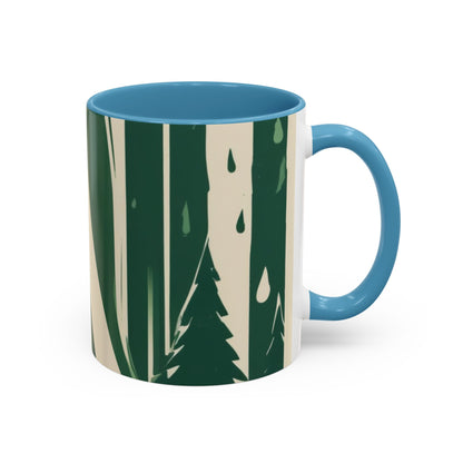 boostlete-quiet-power-icon-water-glitch-retro-0186 — Accent Mug 11/15oz