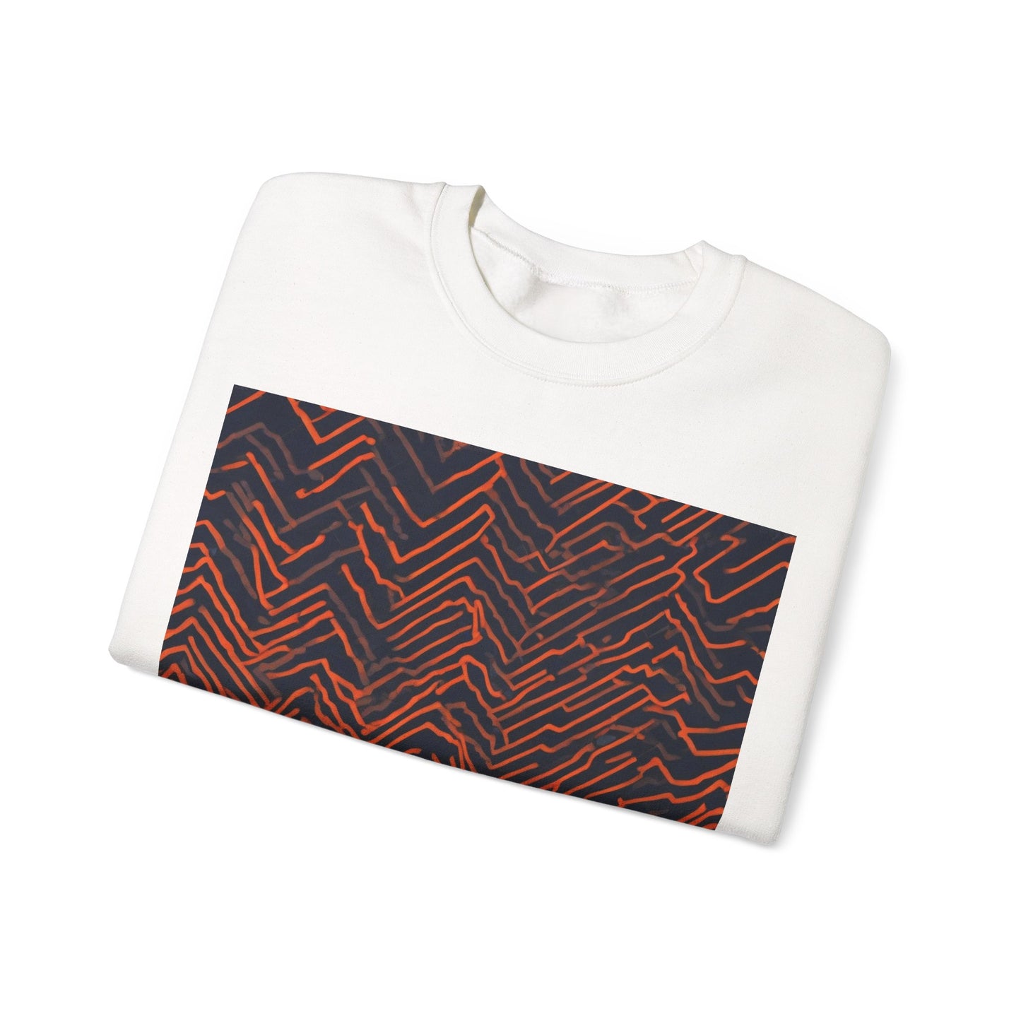 boostlete-field-day-pattern-ekg-modern-0087 — Unisex Heavy Blend Crewneck Sweatshirt (Gildan)