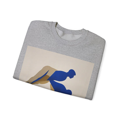 boostlete-mile-by-mile-scene-push-up-duotone-paper-0040 — Unisex Heavy Blend Crewneck Sweatshirt (Gildan)