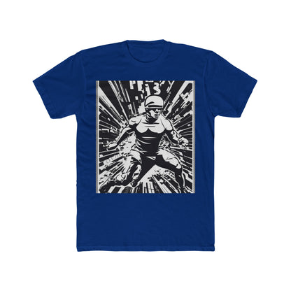 boostlete-field-day-scene-sprinter-halftone-bold-0148 — Unisex Cotton Crew Tee (NL 3600)