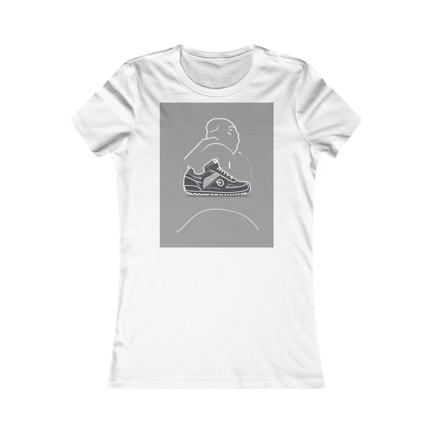 boostlete-boost-mode-icon-sneaker-offset-vector-0166 — Women's Favorite Tee (B+C 6004)