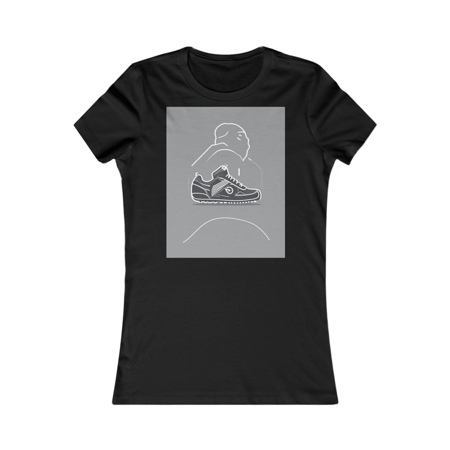 boostlete-boost-mode-icon-sneaker-offset-vector-0166 — Women's Favorite Tee (B+C 6004)