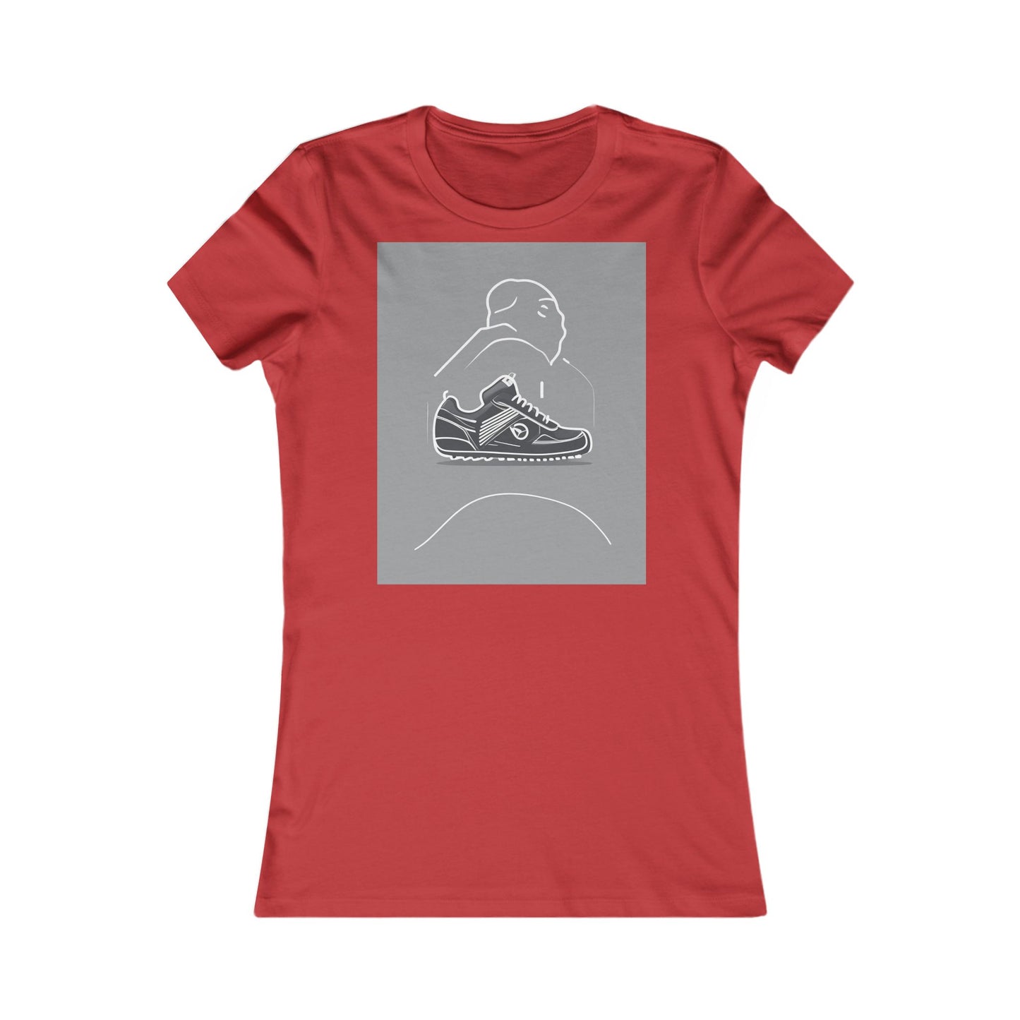 boostlete-boost-mode-icon-sneaker-offset-vector-0166 — Women's Favorite Tee (B+C 6004)