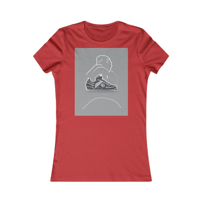 boostlete-boost-mode-icon-sneaker-offset-vector-0166 — Women's Favorite Tee (B+C 6004)