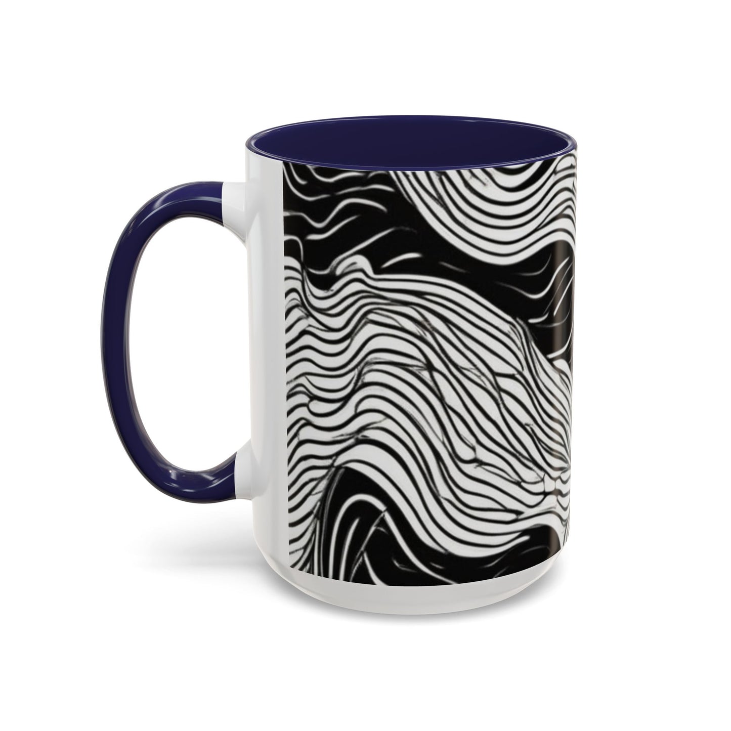 boostlete-field-day-pattern-topographic-line-art-0239 — Accent Mug 11oz/15oz