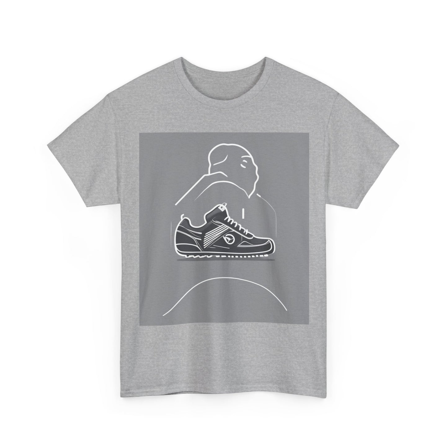 boostlete-boost-mode-icon-sneaker-offset-vector-0166 — Unisex Heavy Cotton Tee (Gildan 5000)