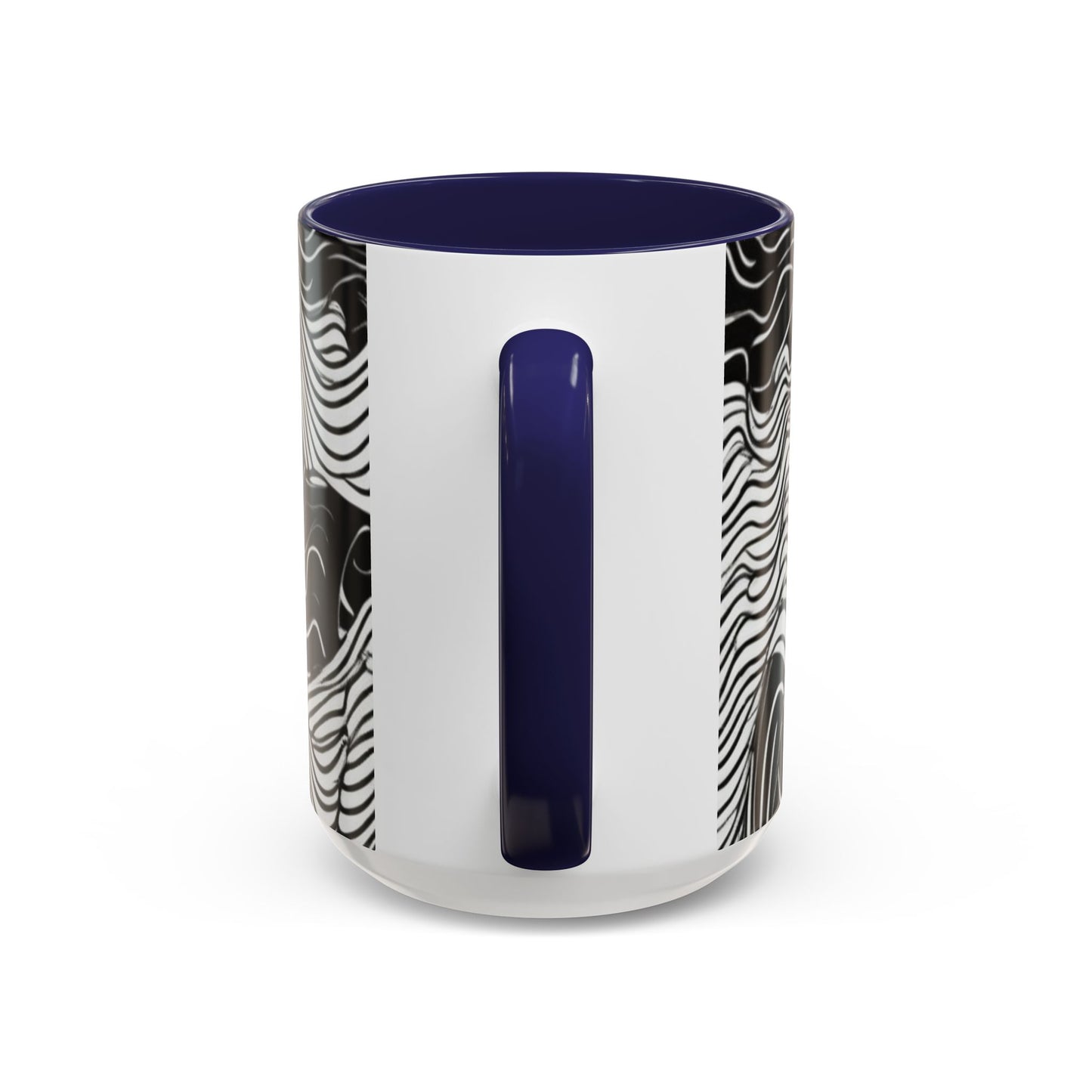 boostlete-field-day-pattern-topographic-line-art-0239 — Accent Mug 11oz/15oz