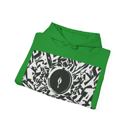 boostlete-am-crew-icon-flame-matte-geometric-0286 — Unisex Heavy Blend Hooded Sweatshirt (Gildan)