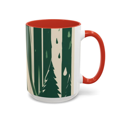 boostlete-quiet-power-icon-water-glitch-retro-0186 — Accent Mug 11/15oz